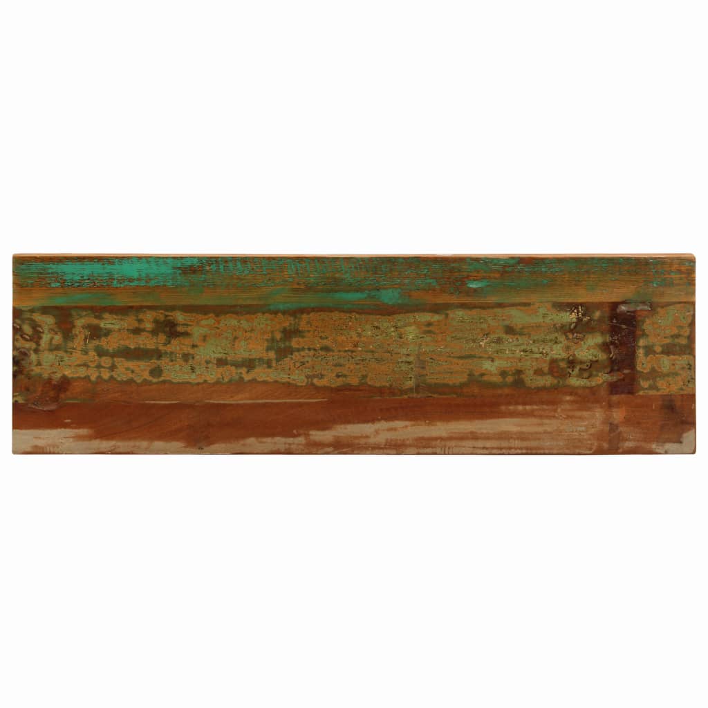 Avlastningsbord Konsollbord Tre 120x35x76 cm gjenvunnet heltre og stål
