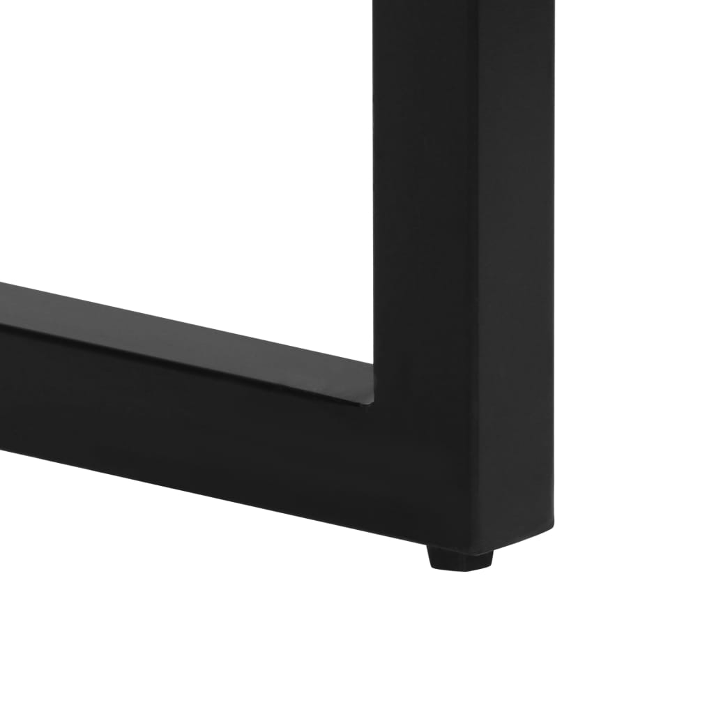 Avlastningsbord Konsollbord Tre 120x35x76 cm gjenvunnet heltre og stål