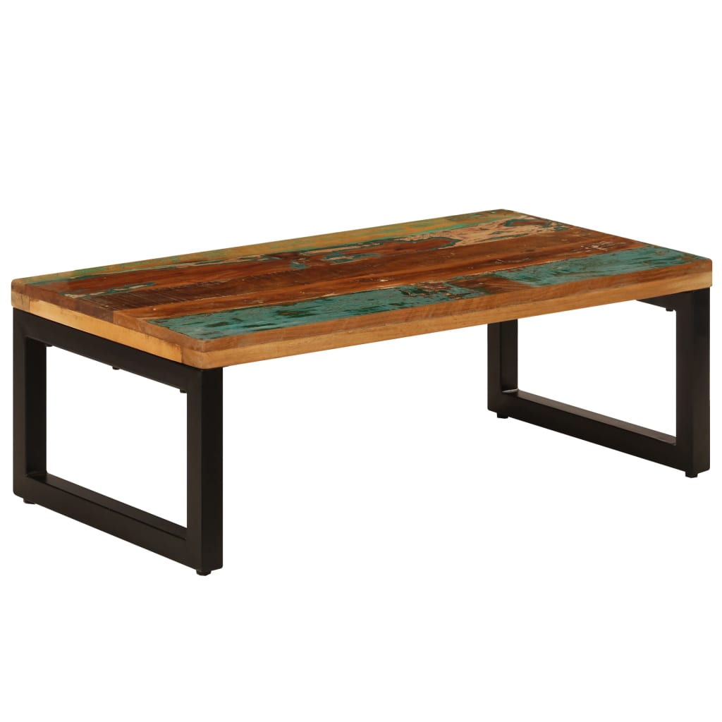 Salongbord Sofabord Tre Gjenvunnet Heltre 100x50x35 cm