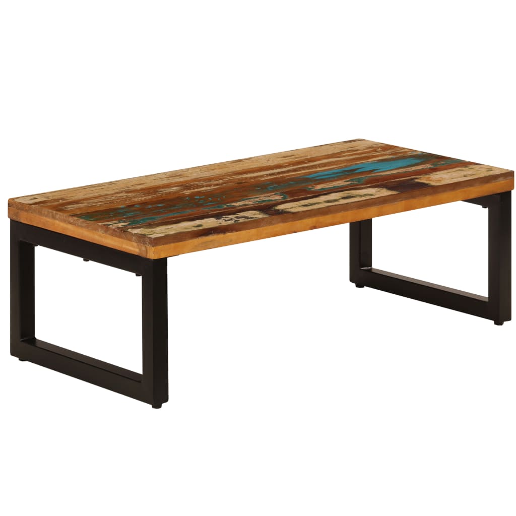 Salongbord Sofabord Tre Gjenvunnet Heltre 100x50x35 cm
