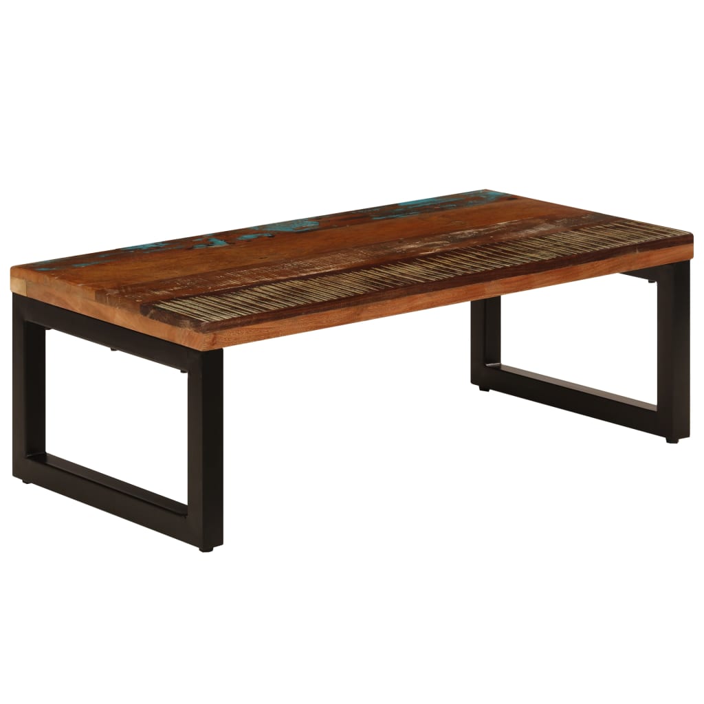 Salongbord Sofabord Tre Gjenvunnet Heltre 100x50x35 cm