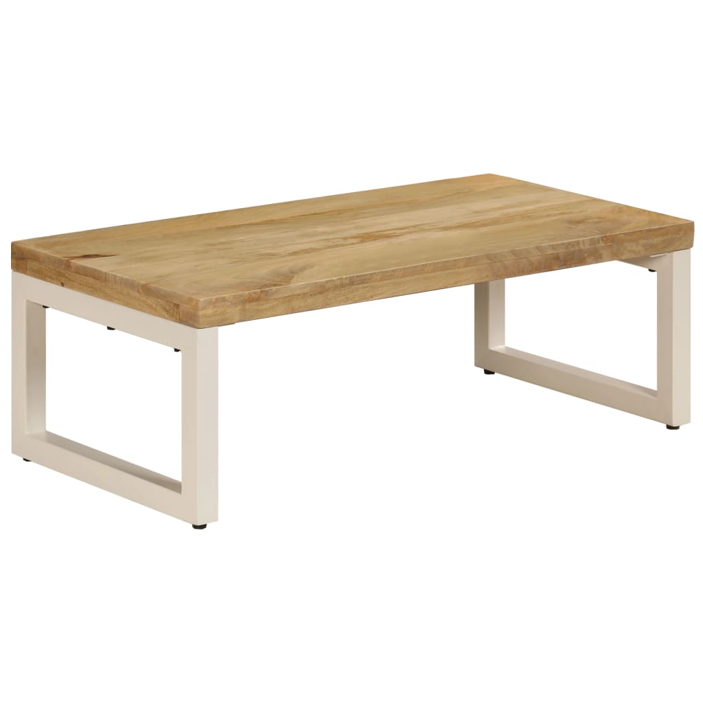 Salongbord Sofabord Tre 100x50x35 cm heltre mango og stål