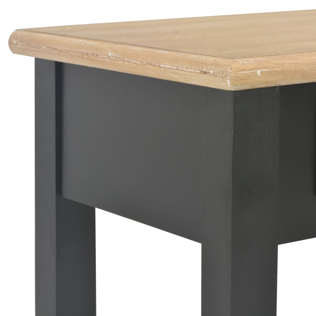 Avlastningsbord konsollbord Svart 110x35x80 cm tre