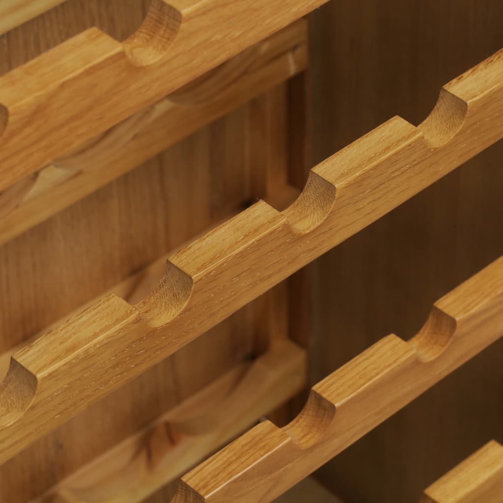 Vinstativ Vinskap 56x32x110 cm heltre eik