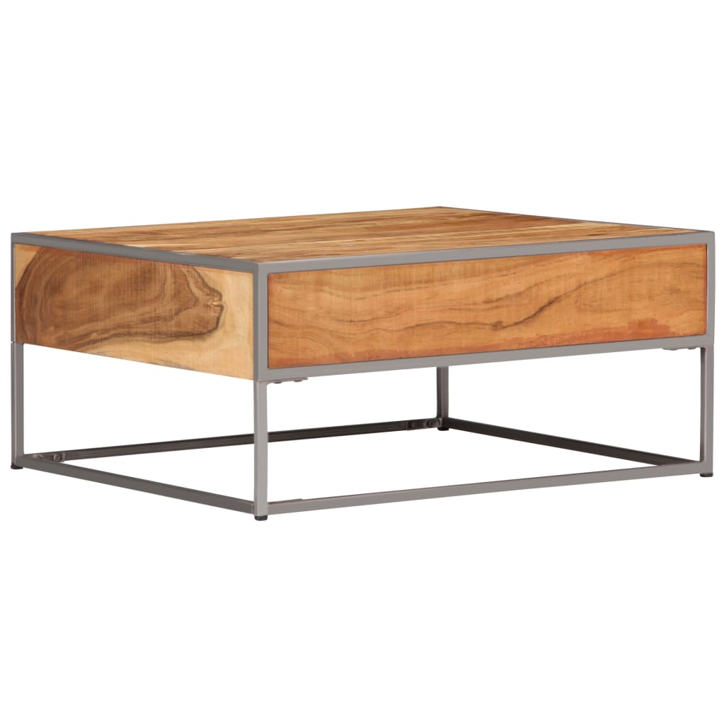 Salongbord Sofabord 75x75x35 cm heltre akasie