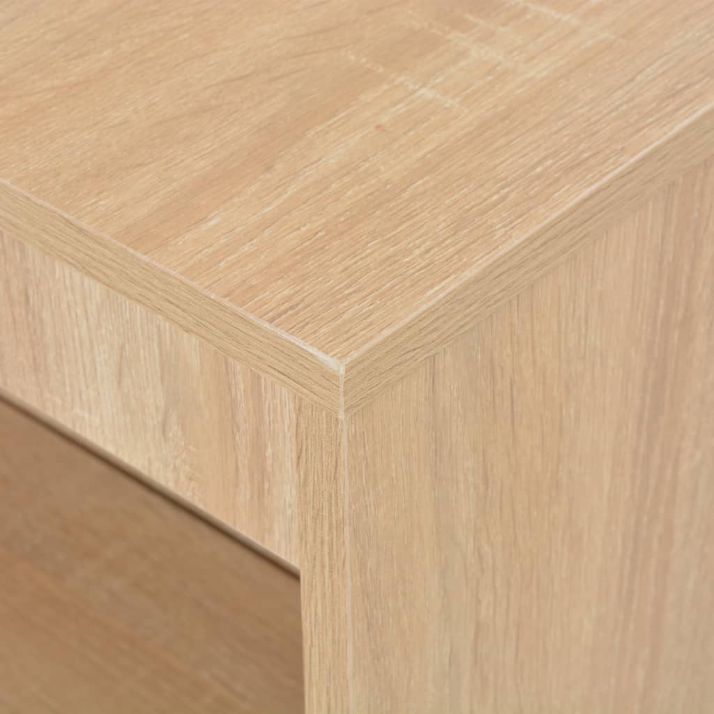 Barbord med hylle eik 110x50x103 cm
