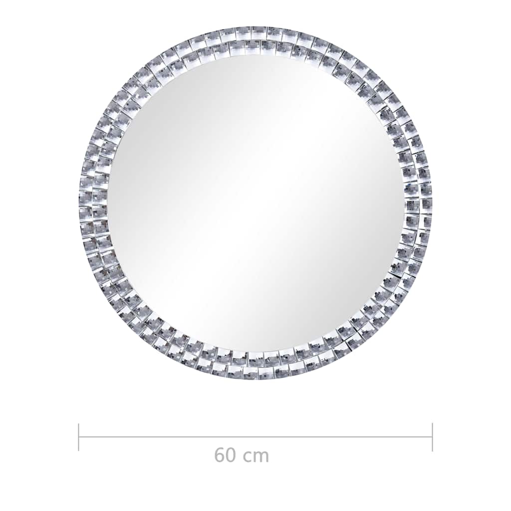 Veggspeil 60 cm herdet glass