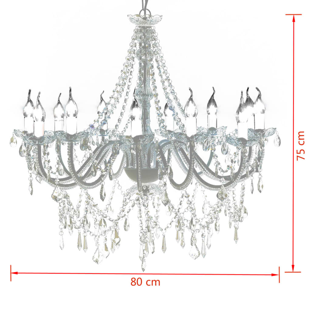 Taklampe Lysekrone med 1600 krystaller
