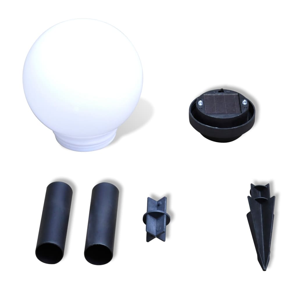 Hagebelysning Mark Solcelle LED-lamper for hagesti 4 stk 15 cm med jordplugg