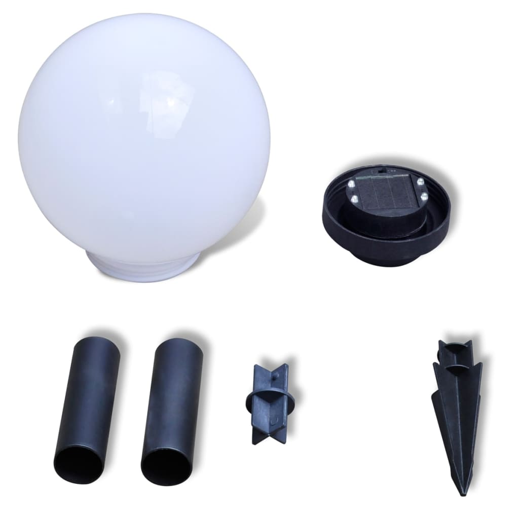 Hagebelysning Mark Solcelle LED-lamper for hagesti 3 stk 20 cm med jordplugg