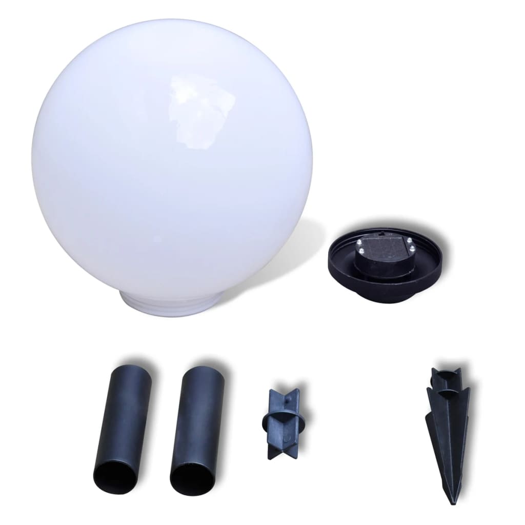 Hagebelysning Mark Solcelle LED-lamper for hagesti 2 stk 30 cm med jordplugg