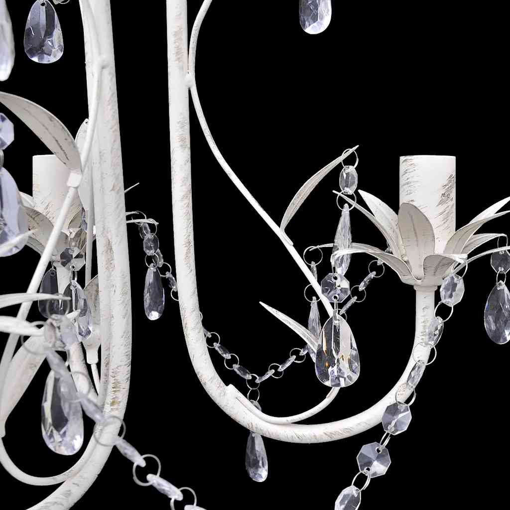 Taklampe/lysekrone elegant hvit