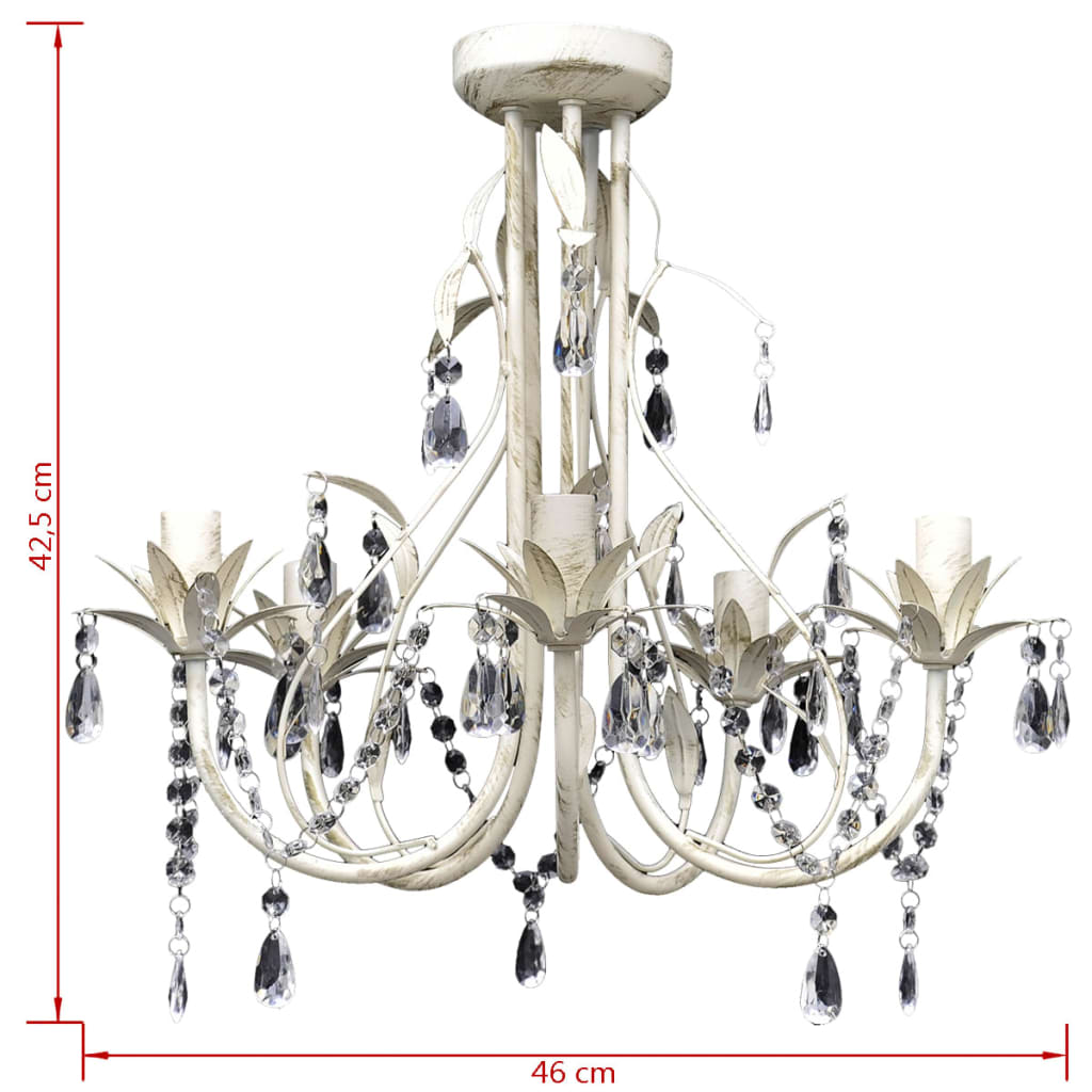 Taklampe Lysekrone elegant 5 lyspærer