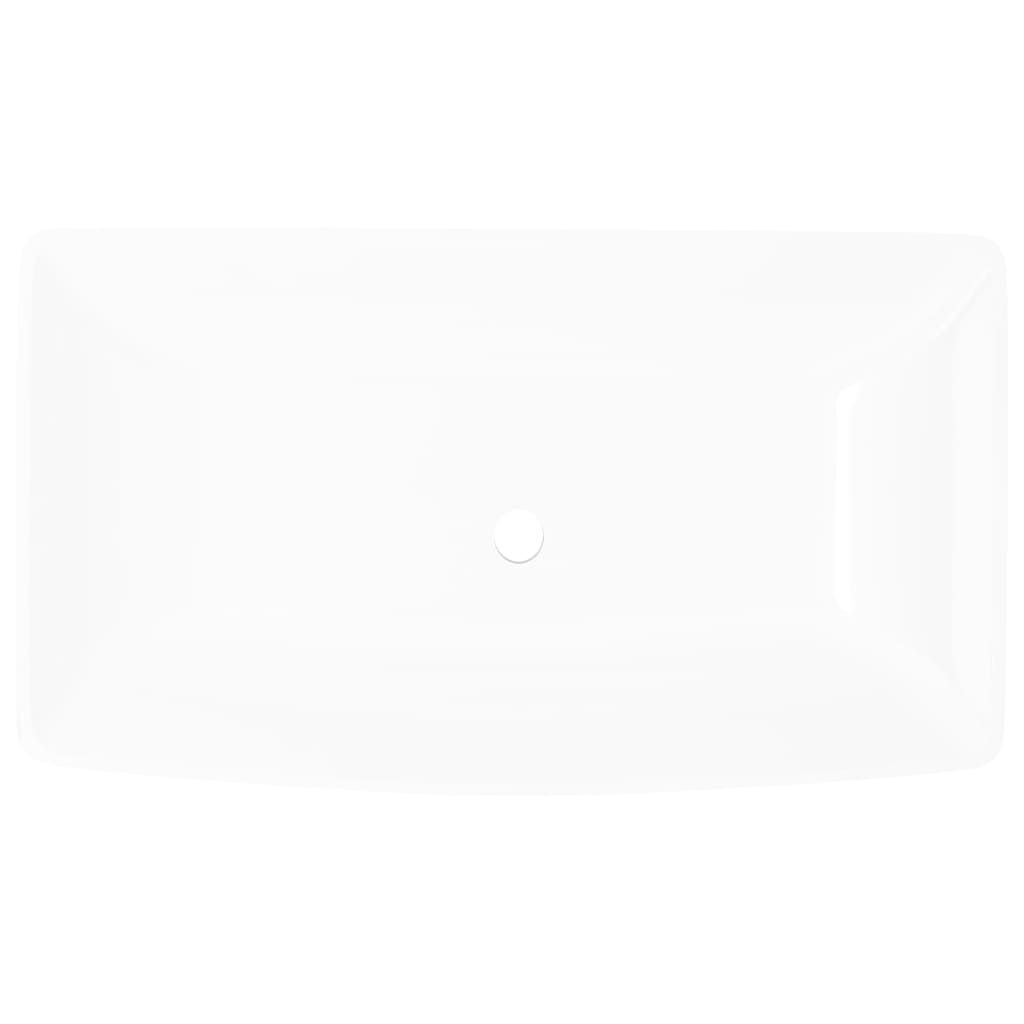 Baderomsvask Luksus Keramisk Vask Hvit 71 x 39 cm