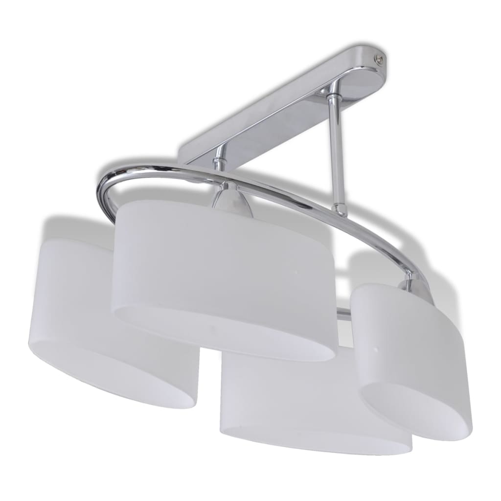 Taklampe Ellipsoide med Glasskjerm - 4 E14 Pærer