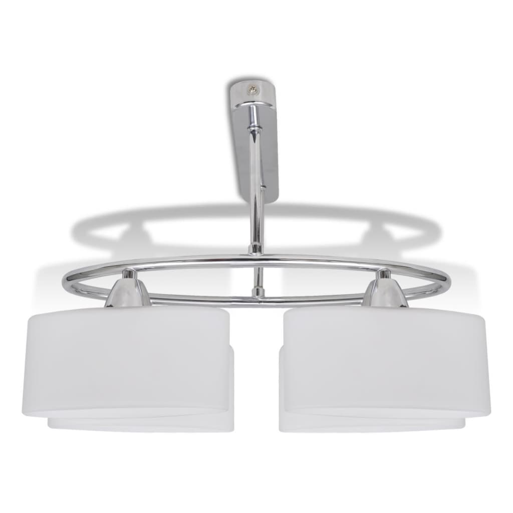 Taklampe Ellipsoide med Glasskjerm - 4 E14 Pærer