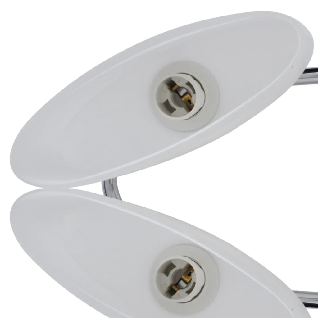 Taklampe med ellipsoide glasskjermer for 6 E14-lyspærer