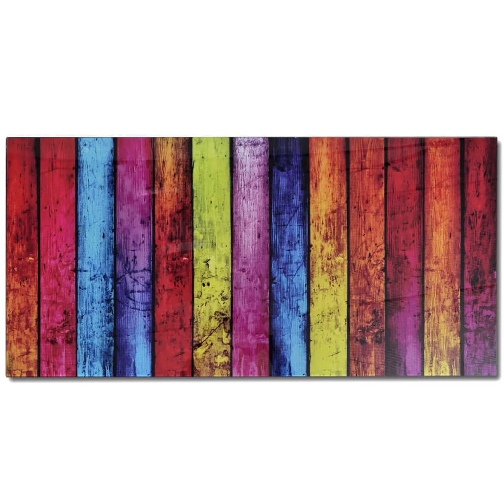 Salongbord Sofabord DIV. med regnbueprint glassplate