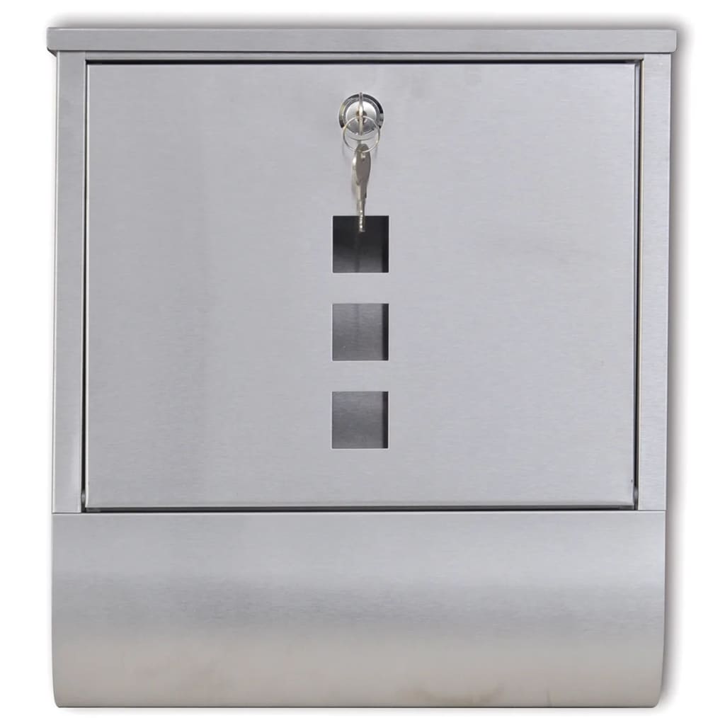 Postkasse Rustfritt Stål 31 x 10,5 x 33,5 cm
