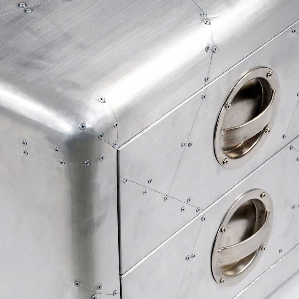 Skjenk DIV. Flygerskjenk med 2 skuffer gammeldags luftfartsstil