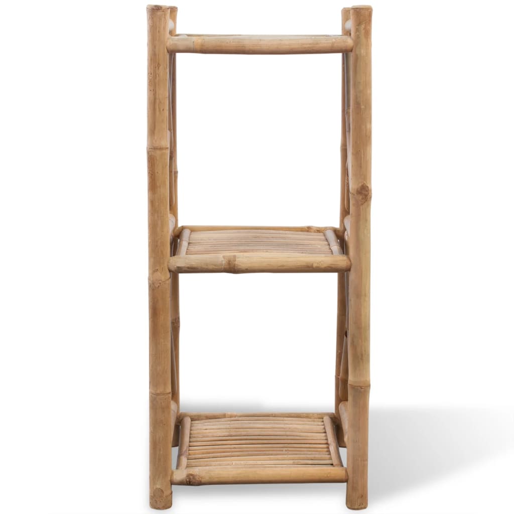 Hagebord Tre Firkantet bambushylle 3 lag