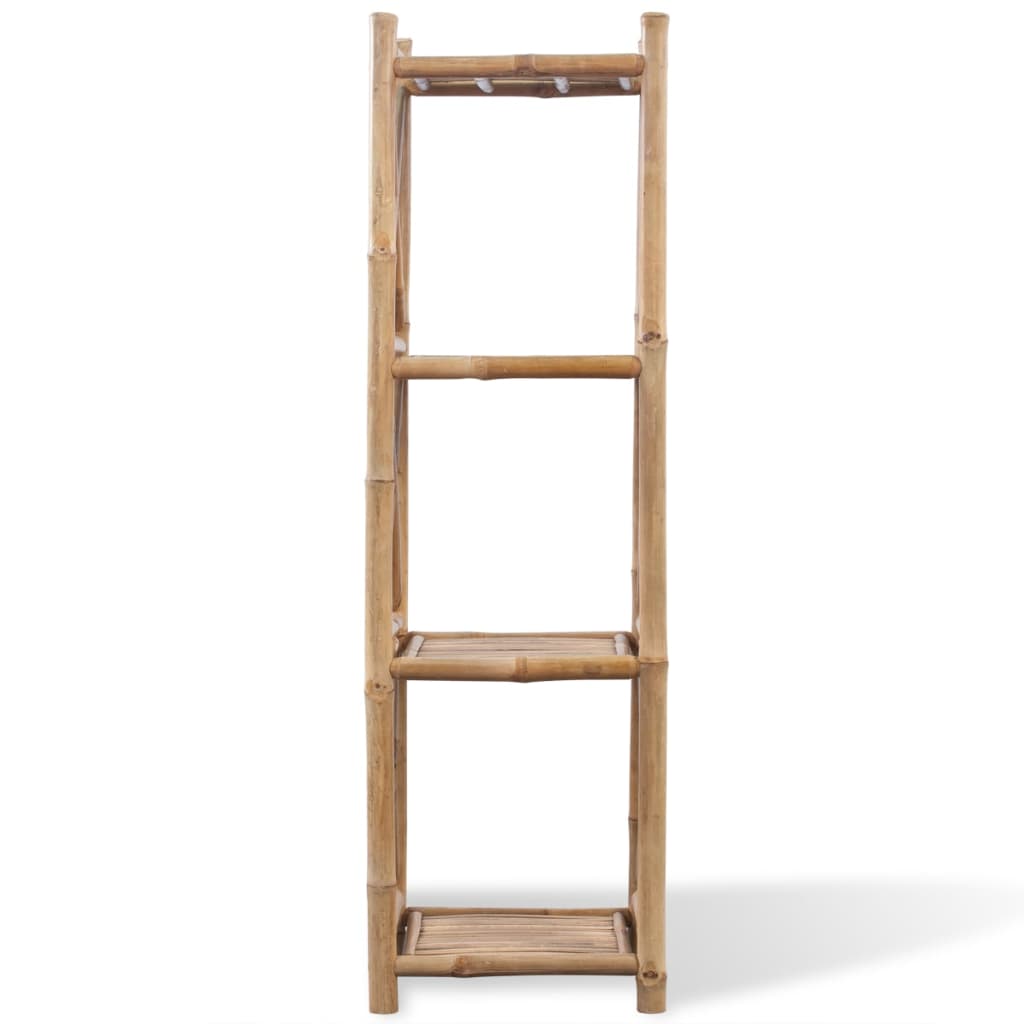 Hagebord Tre Firkantet bambushylle 4 lag