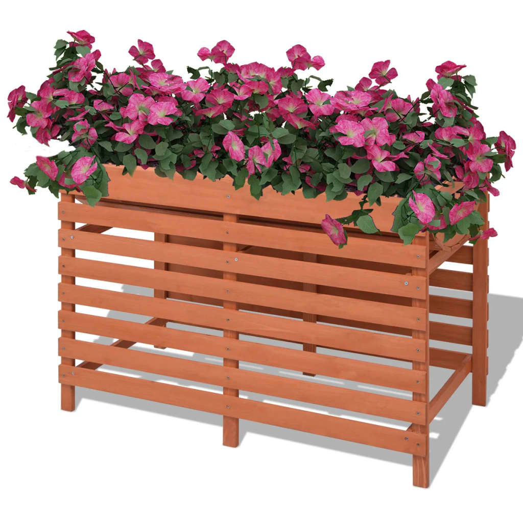 Utendørs Blomsterkasse Plantekasse Tre 100x50x71 cm Tre