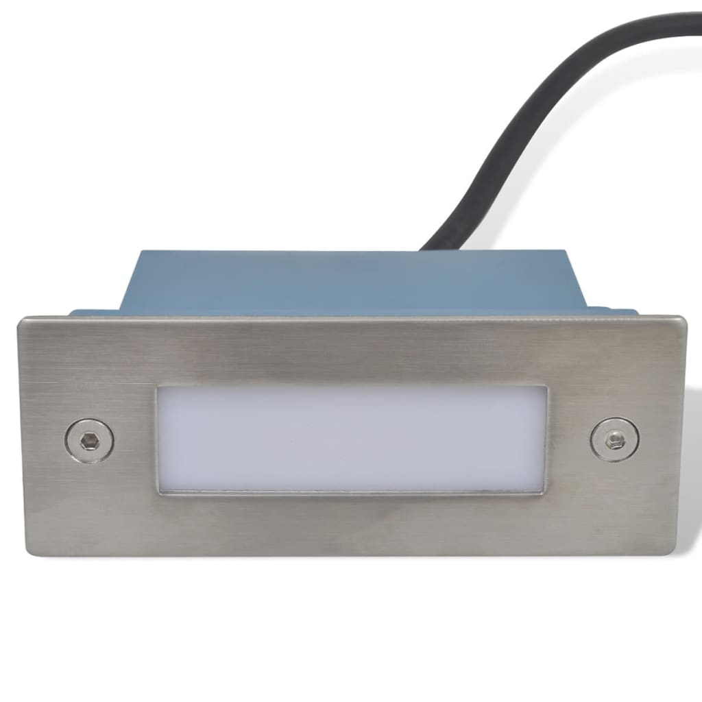 Hagebelysning Mark El. Innfelte LED-trappelys 12 stk 44x111x56 mm