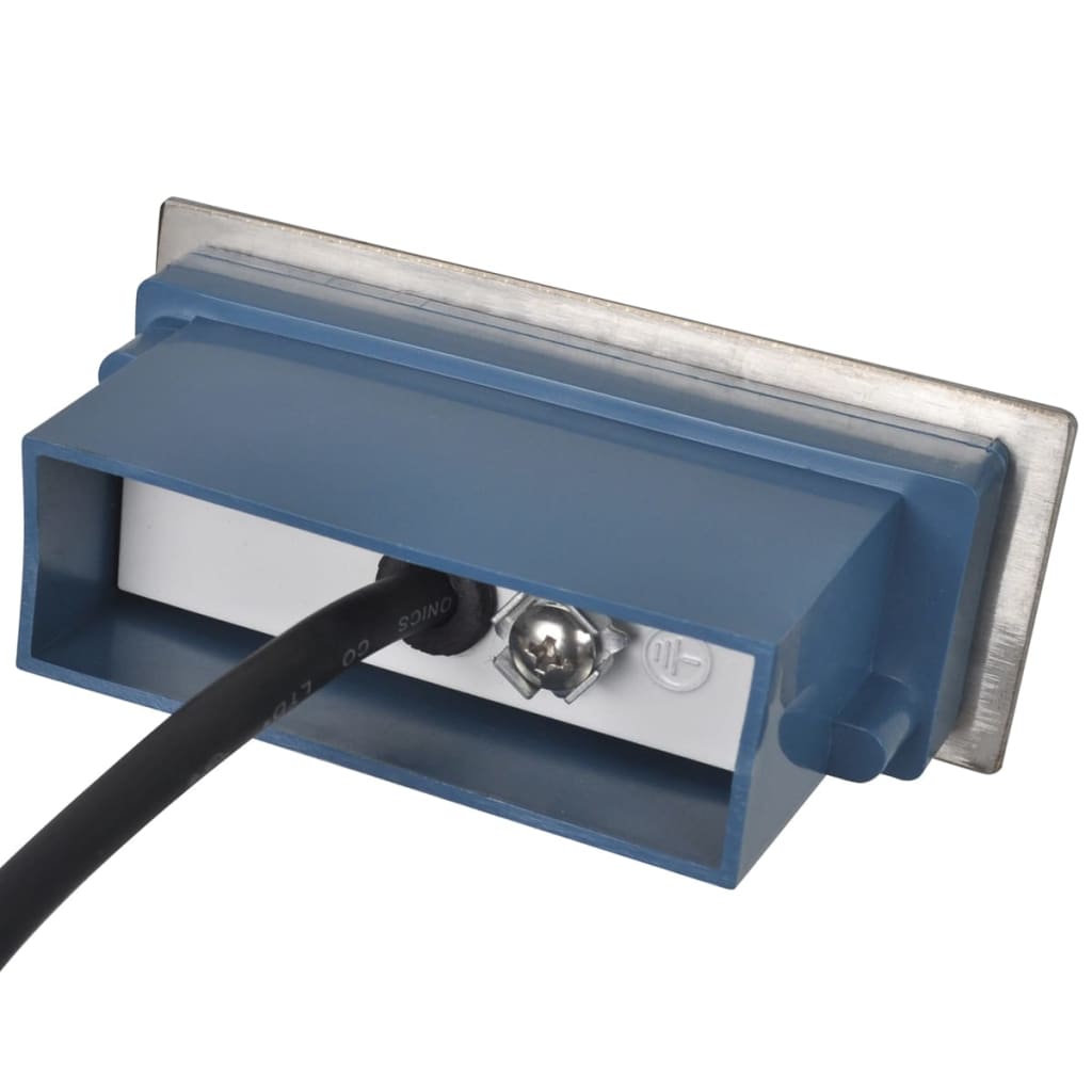 Hagebelysning Mark El. Innfelte LED-trappelys 12 stk 44x111x56 mm