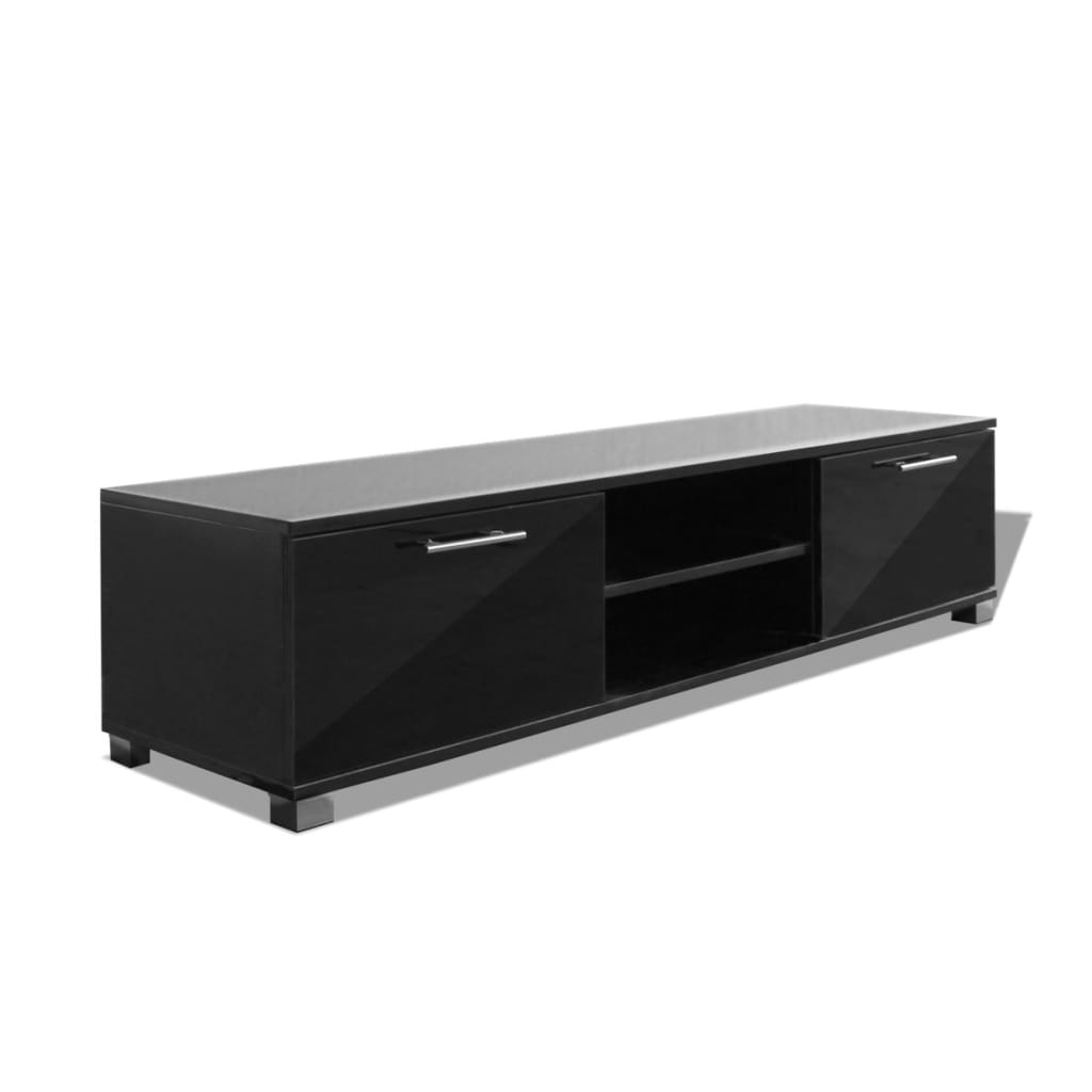 TV-Møbel Høyglans Svart Tv-benk 120x40,5x35 cm