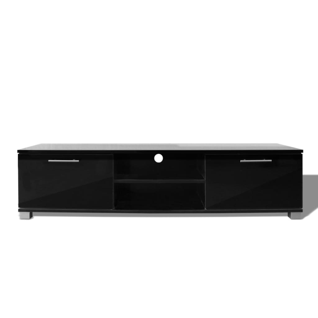TV-Møbel Høyglans Svart Tv-benk 120x40,5x35 cm