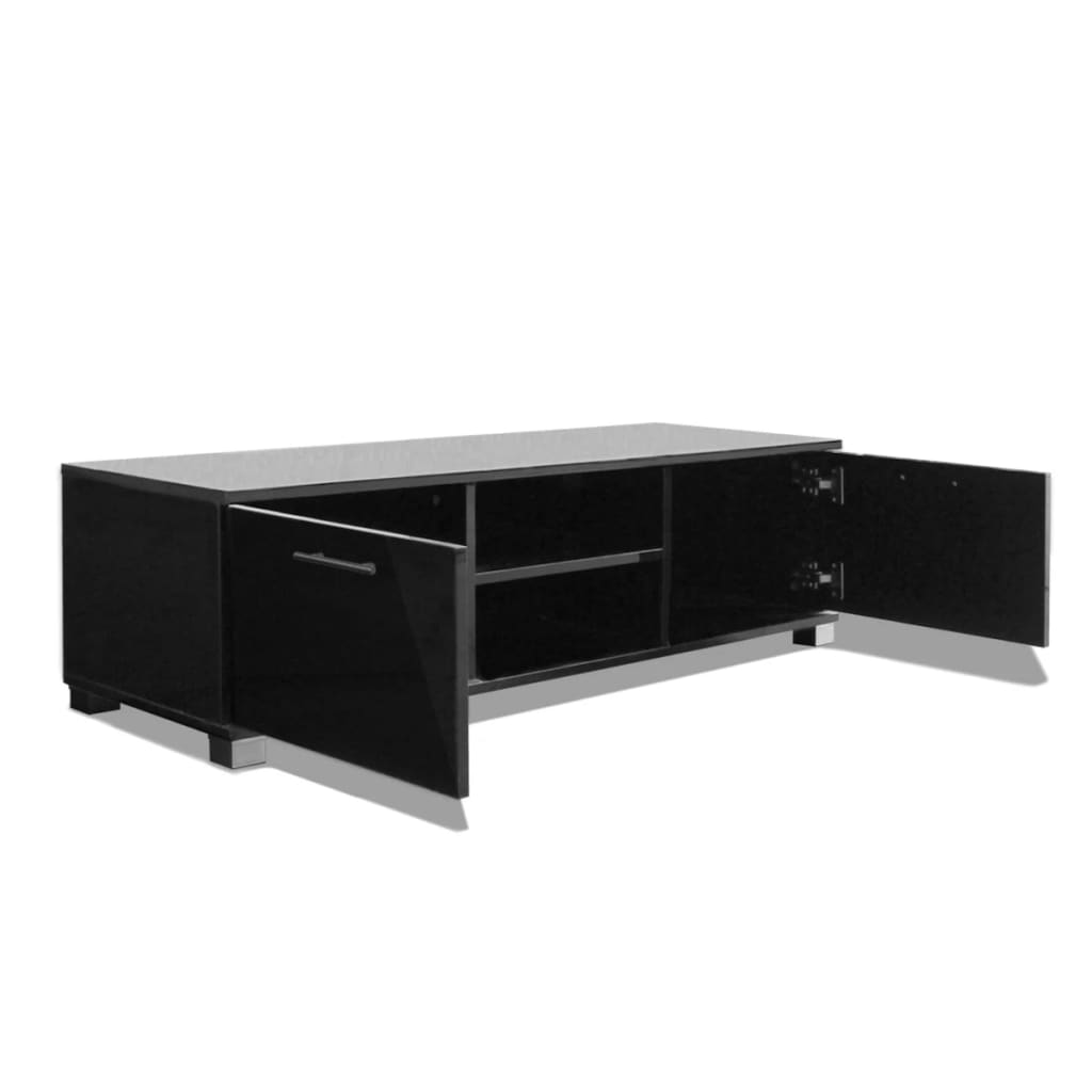TV-Møbel Høyglans Svart Tv-benk 120x40,5x35 cm