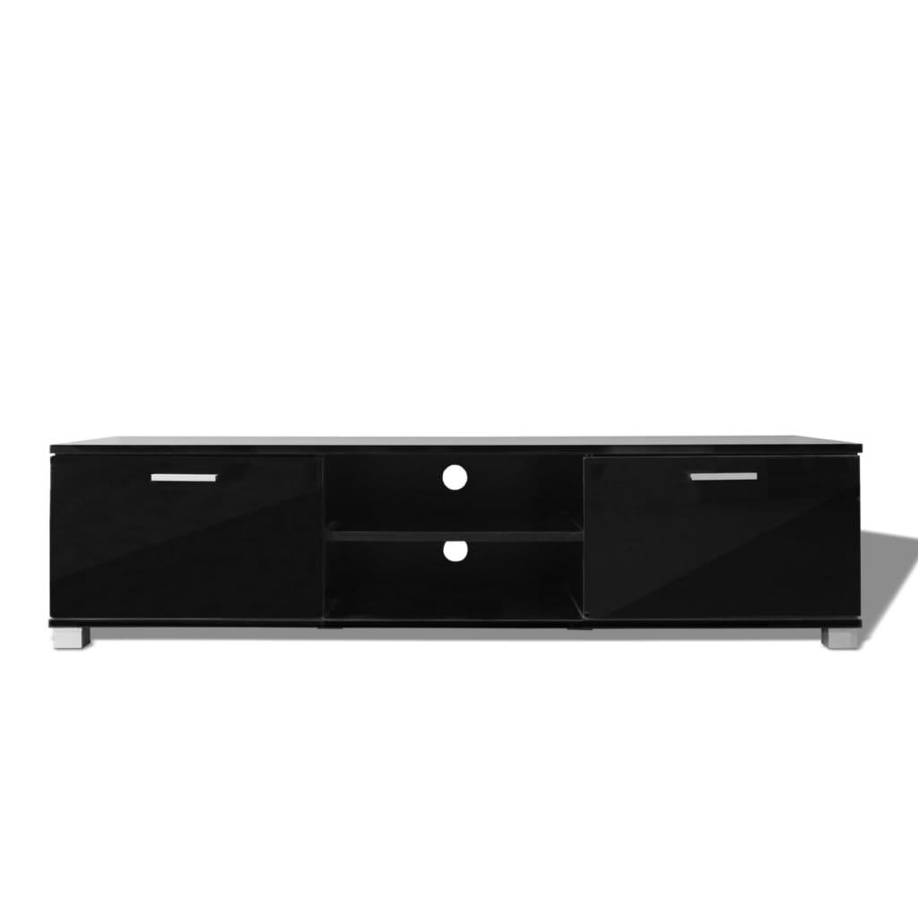 TV-Møbel Høyglans Svart Tv-benk 140x40,5x35 cm