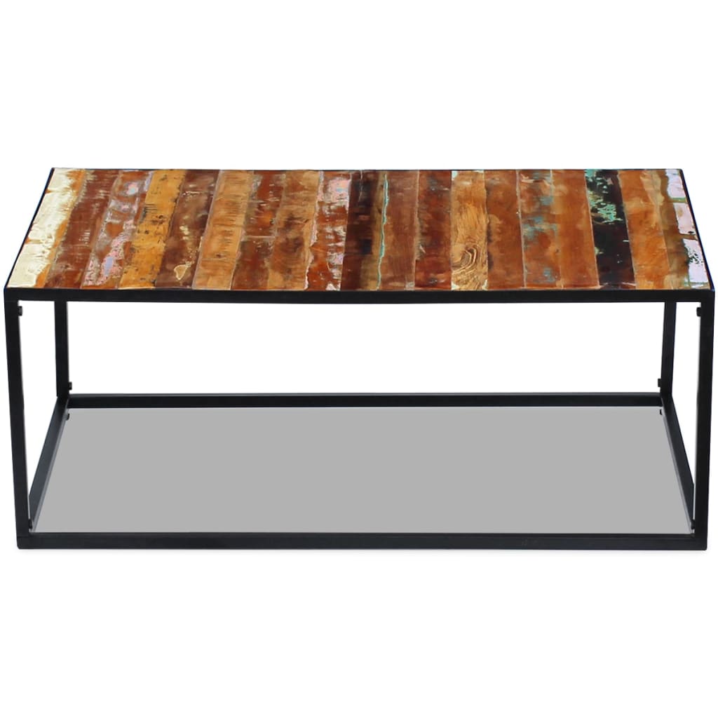 Salongbord Sofabord Tre Gjenvunnet Heltre 100x60x40 cm
