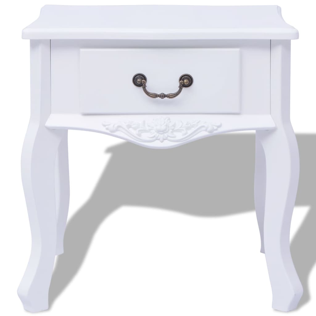 Nattbord Sengbord Hvit