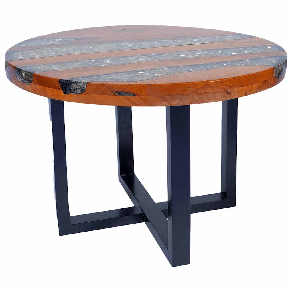 Salongbord Sofabord Tre Teak Harpiks 60 cm