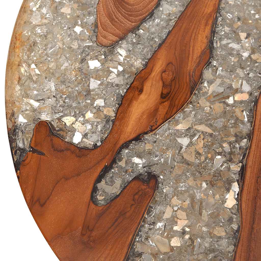 Salongbord Sofabord Tre Teak Harpiks 60 cm