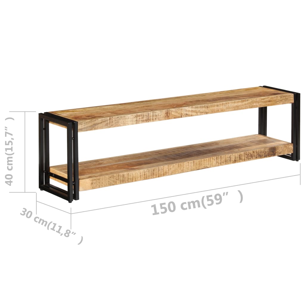 TV-Møbel Tre TV-skap heltre mango 150x30x40 cm