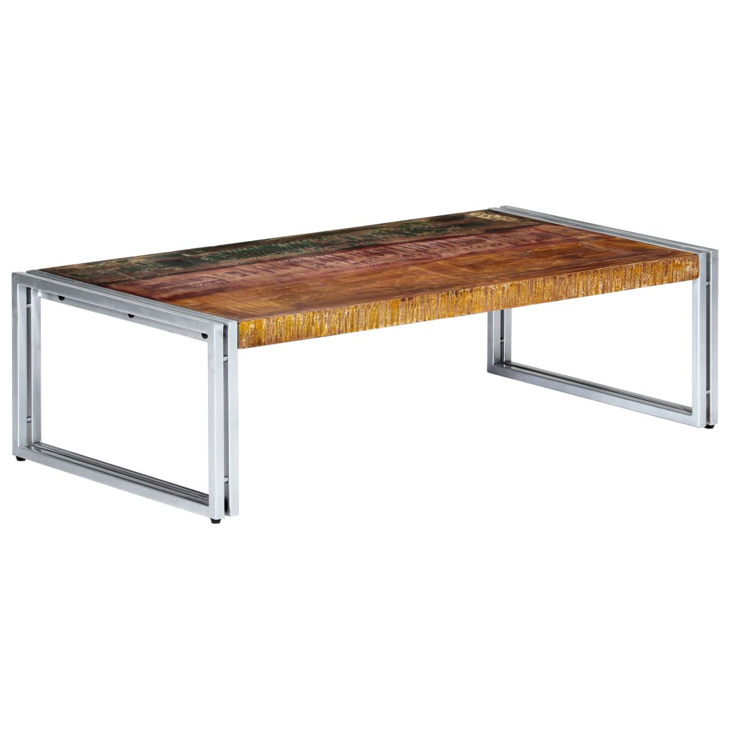 Salongbord Sofabord Tre Gjenvunnet Heltre 120x60x35 cm