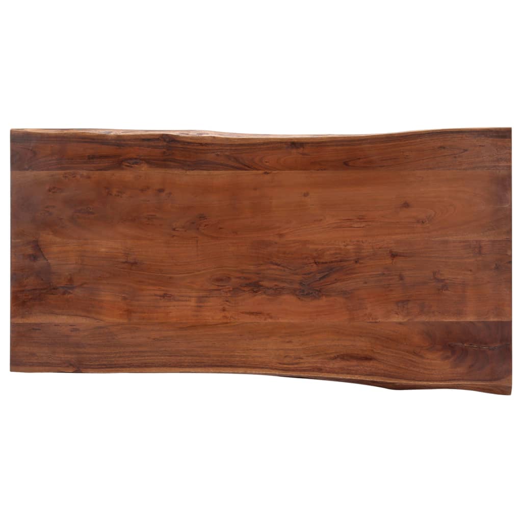 Salongbord Sofabord Tre heltre akasie med livlige kanter 115x60x40 cm