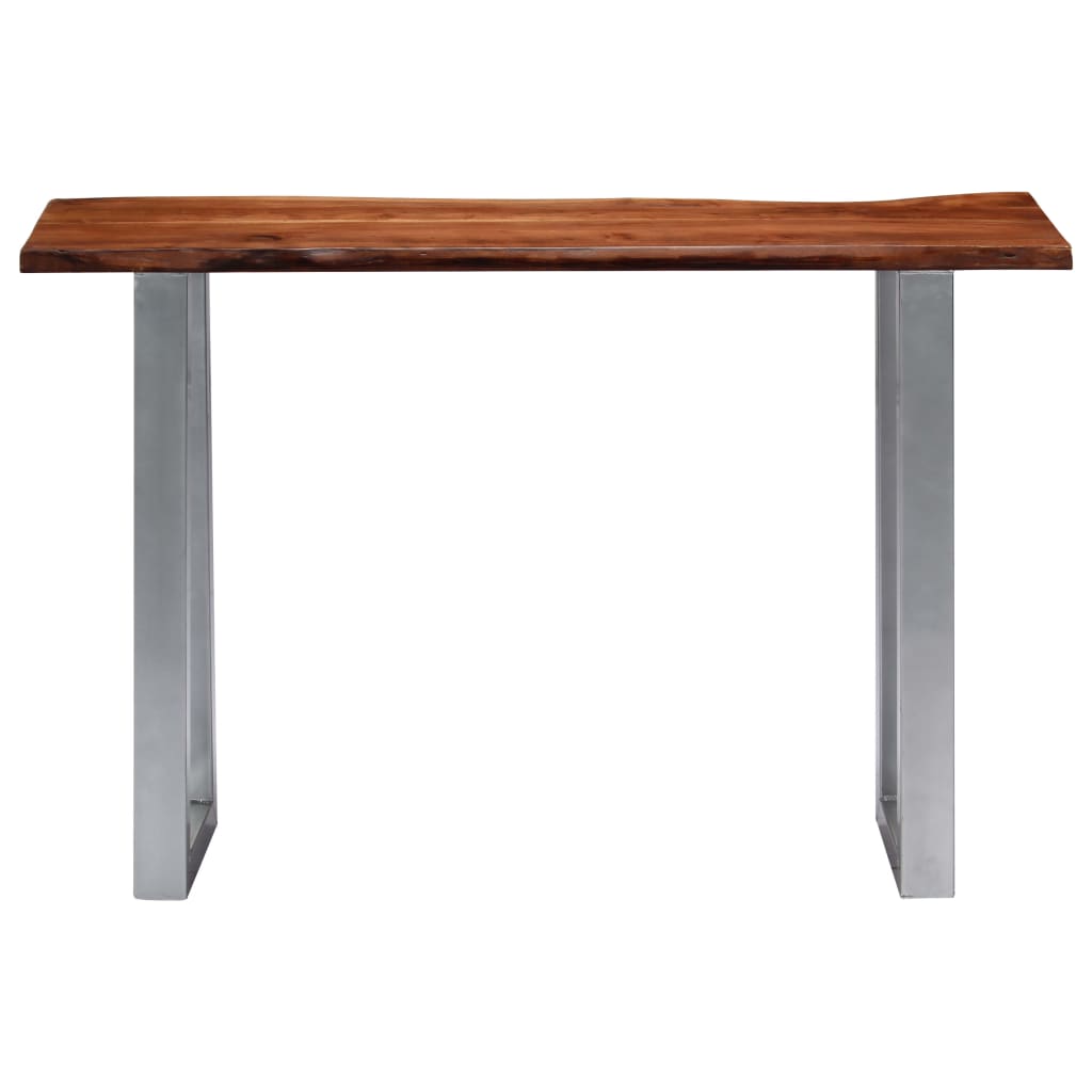 Avlastningsbord Konsollbord Tre 115x35x76 cm heltre akasie og jern