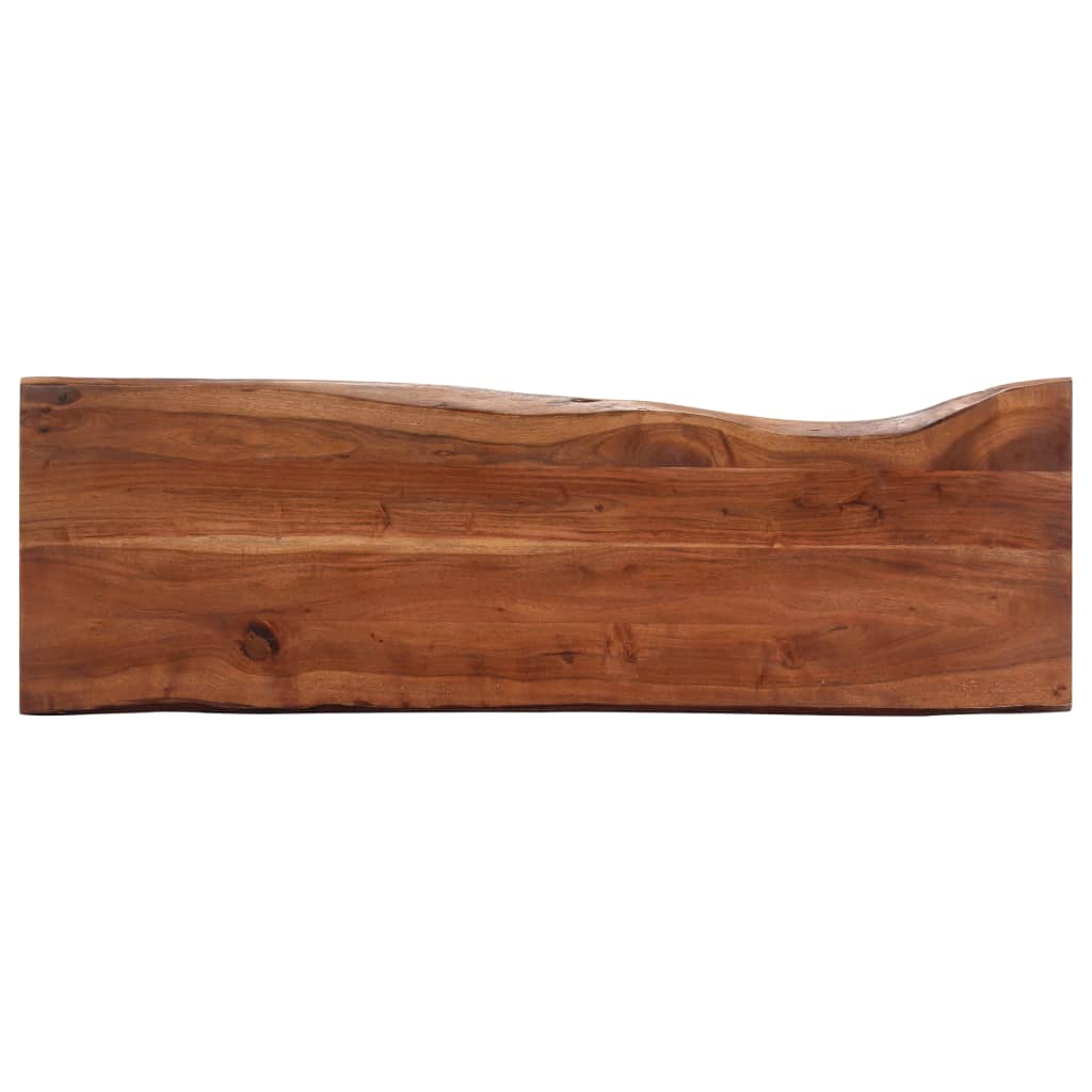 Avlastningsbord Konsollbord Tre 115x35x76 cm heltre akasie og jern