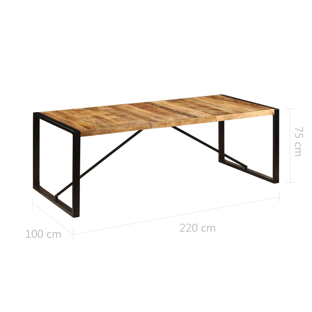 Spisebord Kjøkkenbord Tre 220x100x75 cm heltre mango