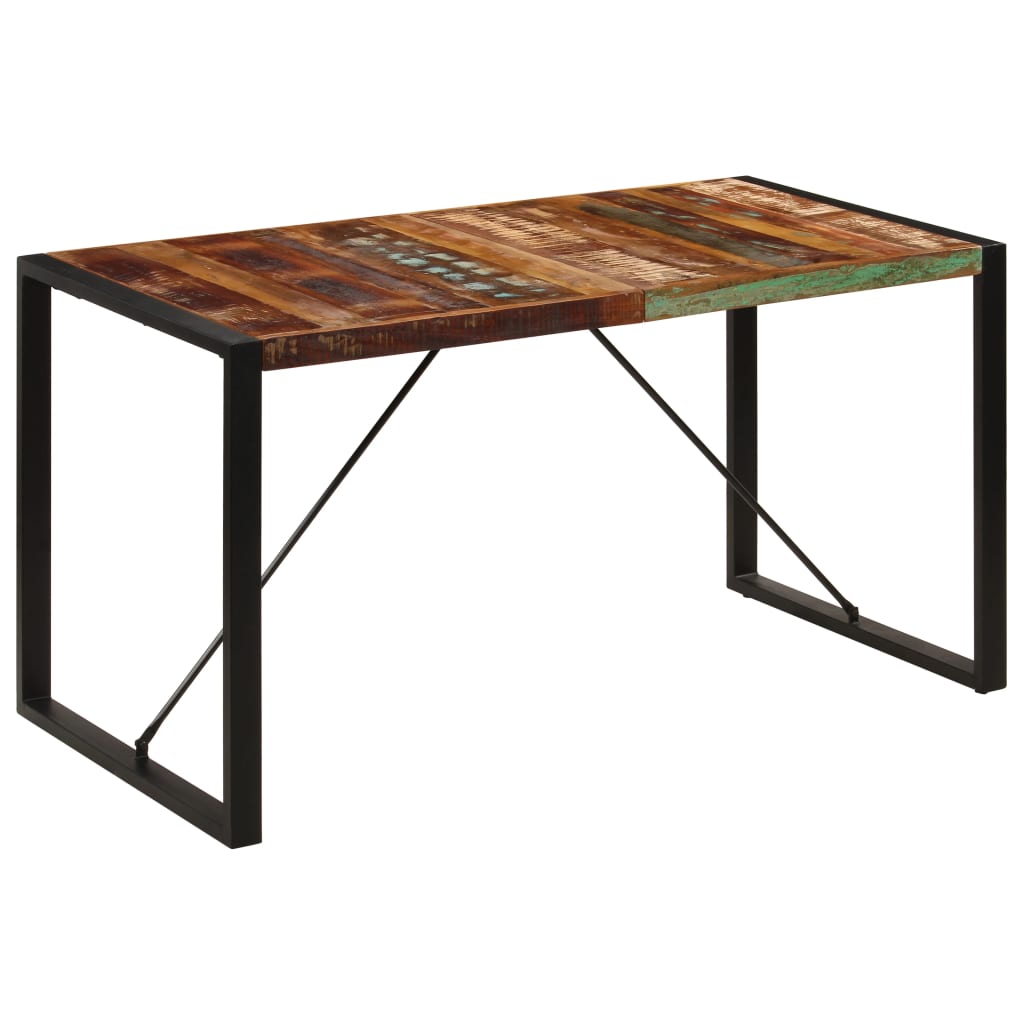 Spisebord 140x70x75 cm gjenvunnet heltre