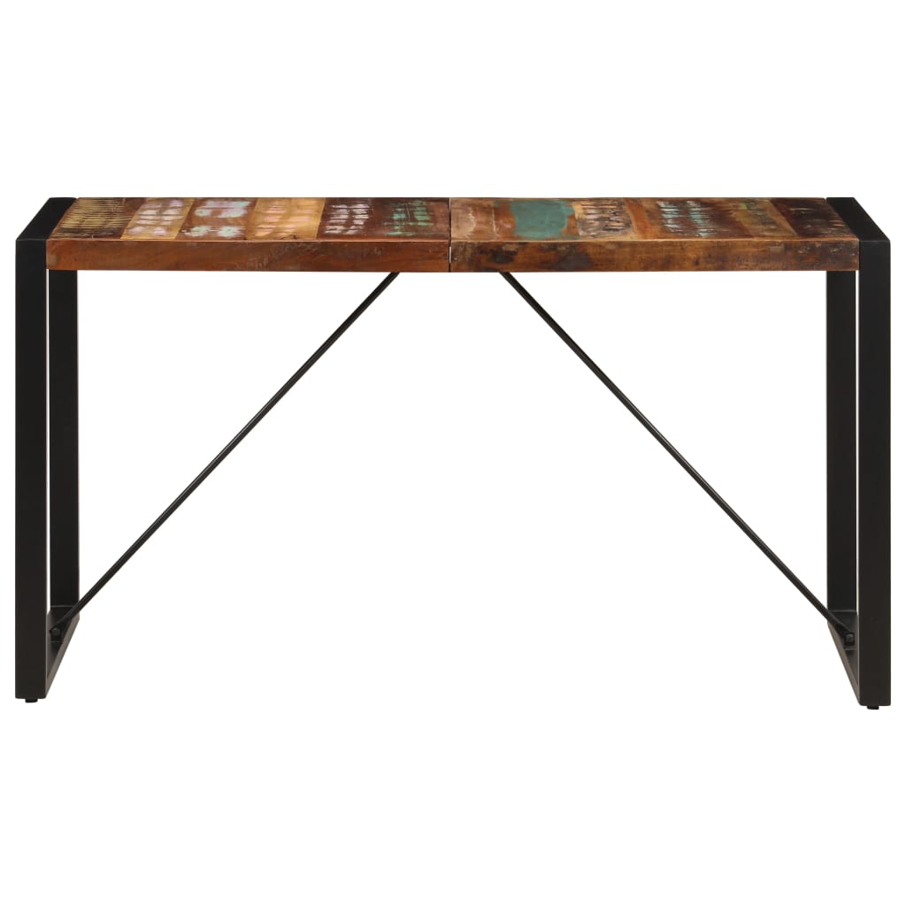 Spisebord 140x70x75 cm gjenvunnet heltre