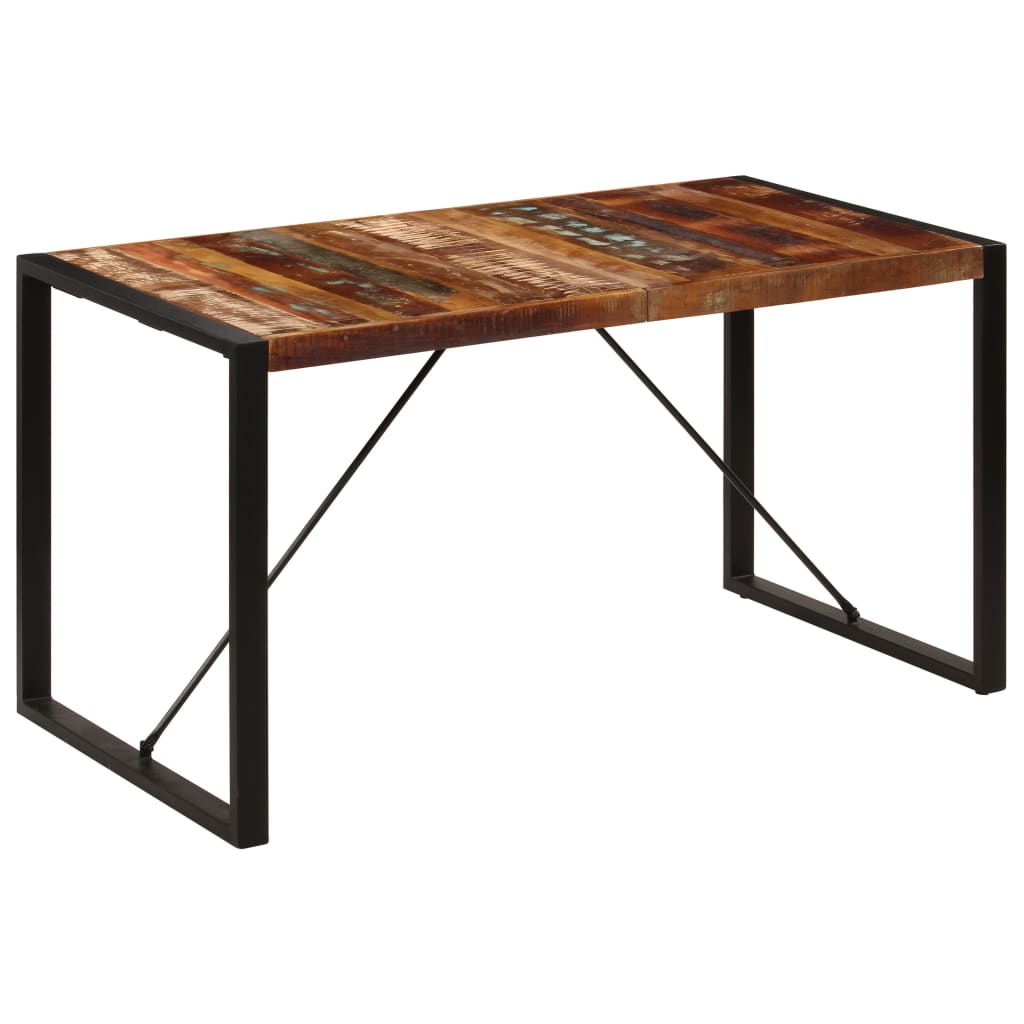 Spisebord 140x70x75 cm gjenvunnet heltre