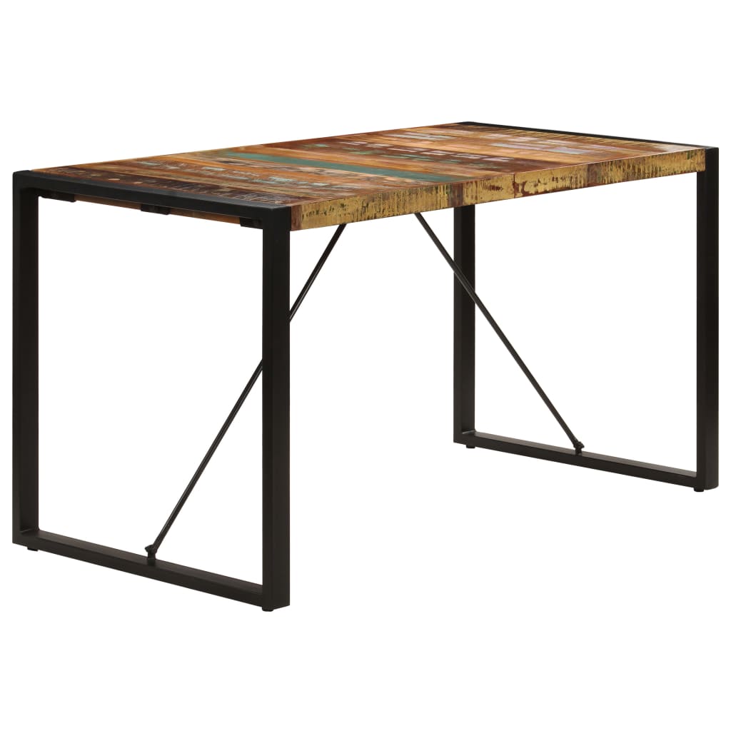 Spisebord 140x70x75 cm gjenvunnet heltre