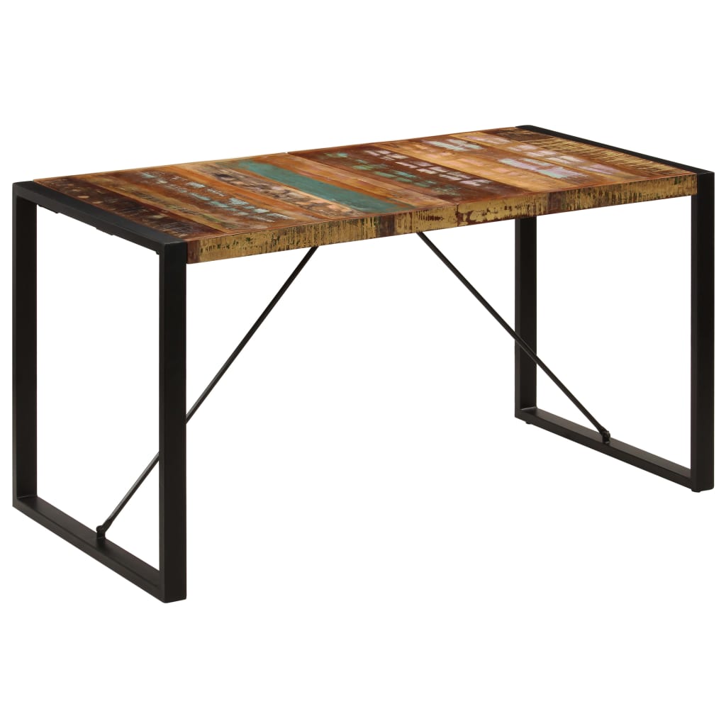 Spisebord 140x70x75 cm gjenvunnet heltre