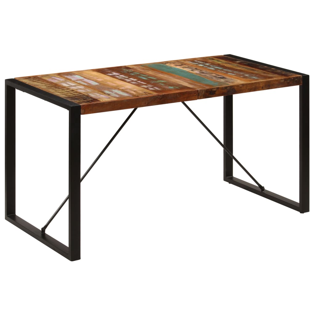Spisebord 140x70x75 cm gjenvunnet heltre