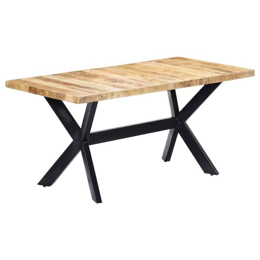 Spisebord Kjøkkenbord Tre 160x80x75 cm grov heltre mango